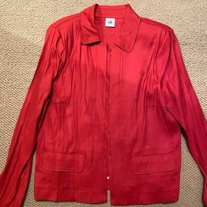 CAbi women’s red jacket size large.